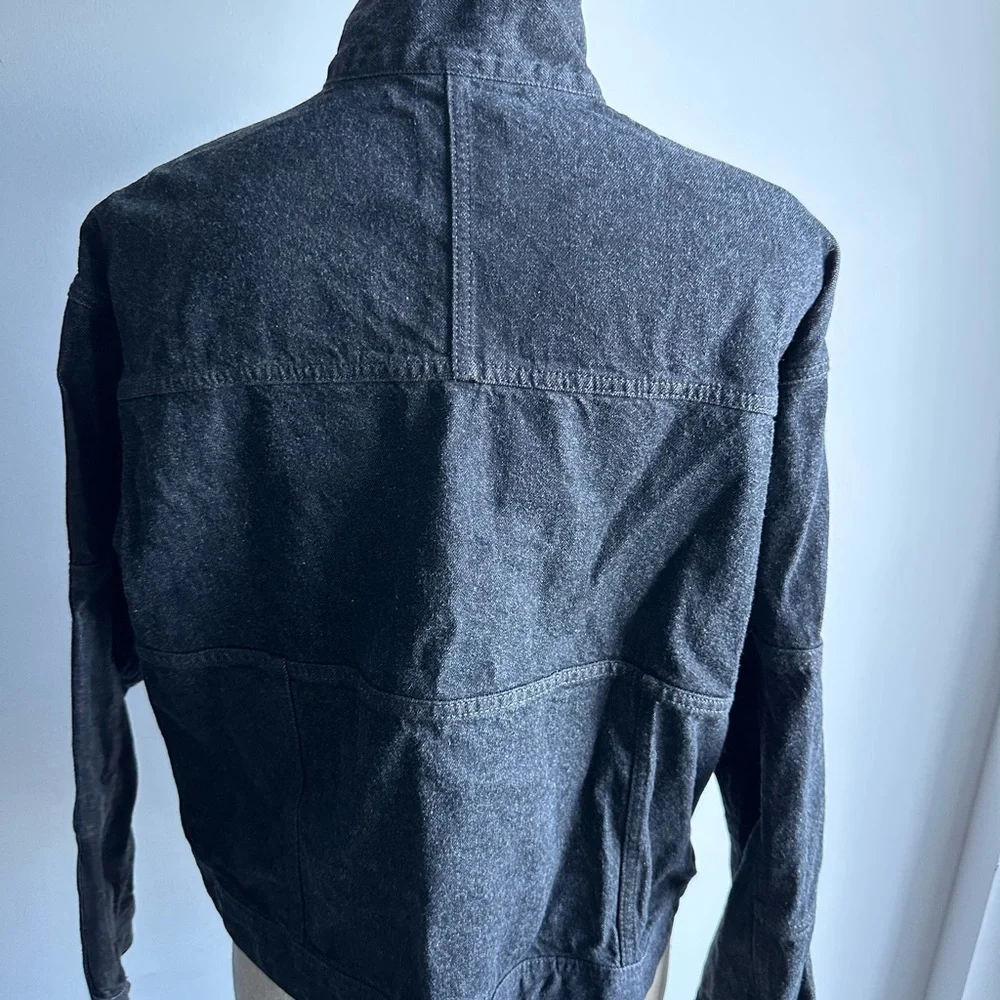 AG Jeans Denim Mock Neck Jacket Size Medium - Picture 7 of 7